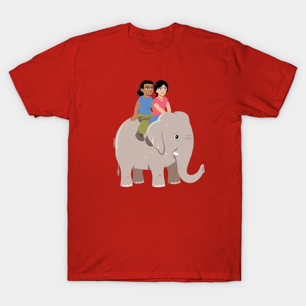 Elephant Ride T-Shirt by wloem